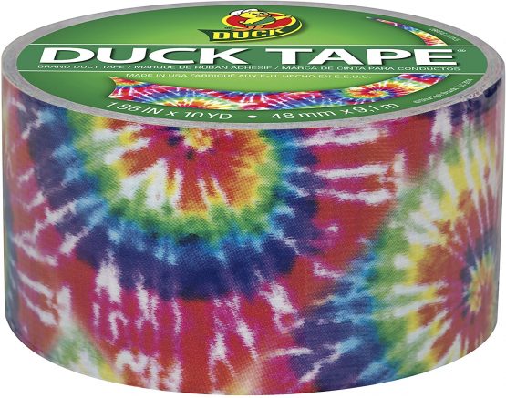 Shurtech Patterned Duck Tape 1.88-inch x 10yd-Love Tie-Dye, Other, Multicoloured, 11.39 x 11.65 x 7.08 cm - Image 2