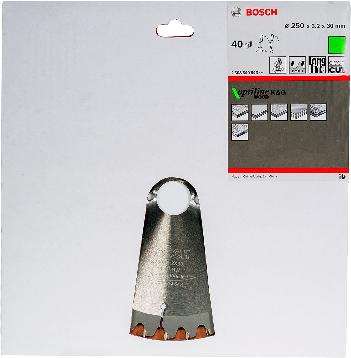 Bosch 1x PRO Wood Circular Saw Blade for Corded Mitre Saws (for Softwood Hardwood, diameter mm - Image 2
