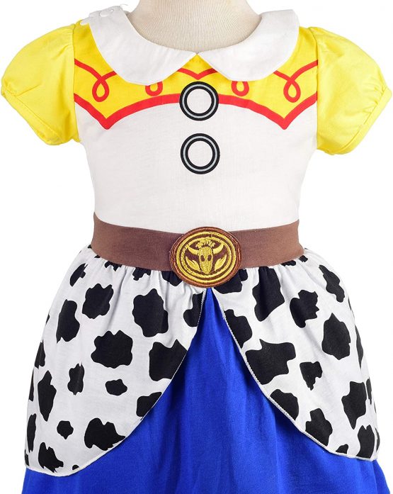 Lito Angels Girls Kids Princess Dress Cowgirl Jessie Fancy Birthday Dresses Up Casual Wear Age 3-4 Years Multicolor 169 - Image 4