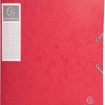 Exacompta Ref - 16000H Cartobox Elasticated Filing Boxes, 25 x 33 cm Suitable for A4+ Documents, 60 mm Spine and Made from Pressboard, Random Coloured Delivered