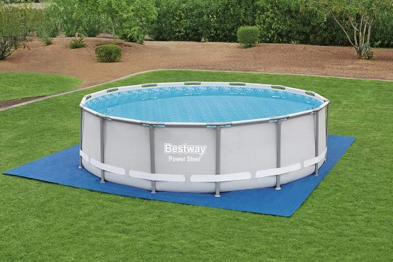 Bestway 58003-19 Ground Cloth Swimming Pool Floor Protector, 488 x 488 x 1 cm, blue - Image 2