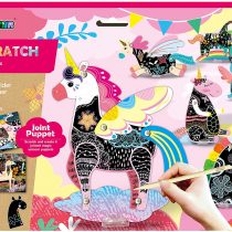 Avenir CH191683 Scratch Jointed Puppet Unicorn, Mixed Colours