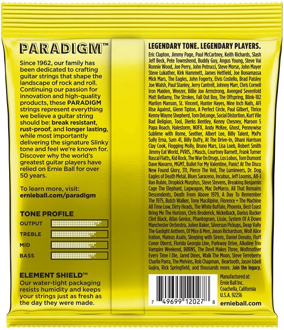 Ernie Ball 2027 Beefy Slinky Paradigm Electric Guitar Strings - 11-54 Gauge - Image 2