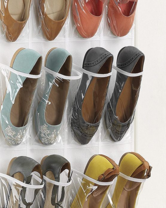 Whitmor Crystal Clear Over The Door Shoe Organizer - Image 4