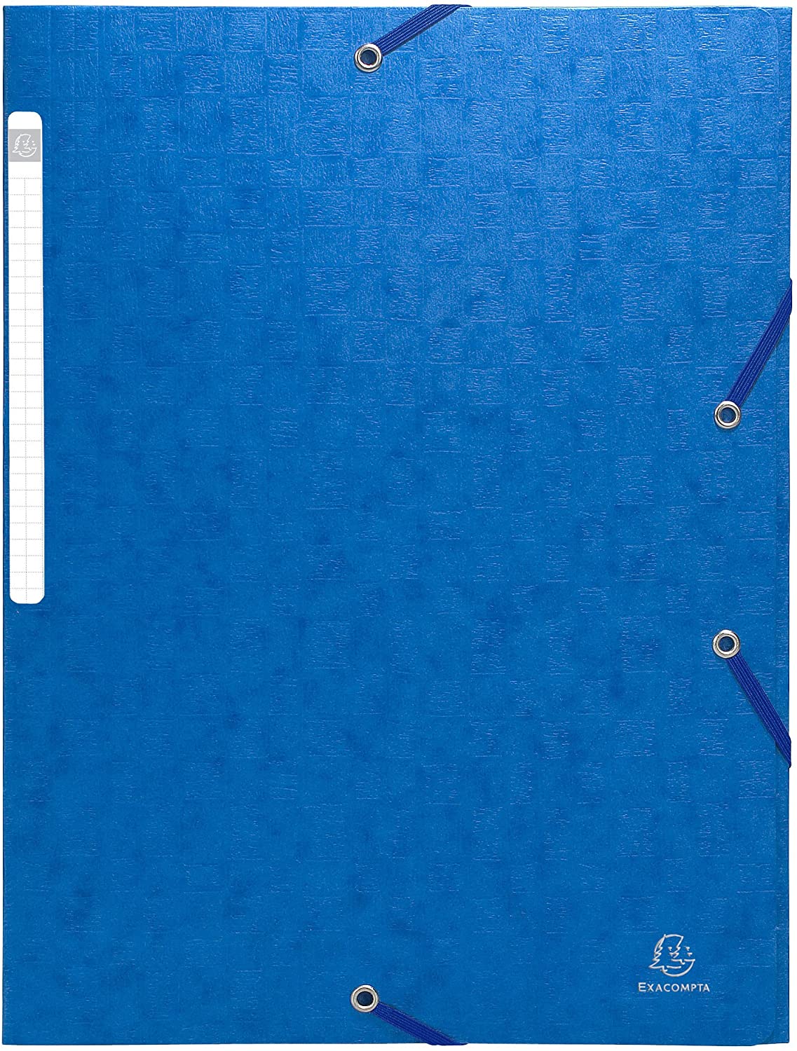 Exacompta, Ref 55752E, Scotten Elasticated 3-Flap Folders, Suitable for A4 Documents, 425gsm Embossed Mottled Pressboard