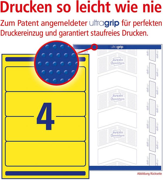 Avery Zweckform L4769-20 Folder Labels for Wide Folders Short e.g. for Leitz Elba Mehle Bene Biella 192 x 61 mm 20 Sheets - Image 2