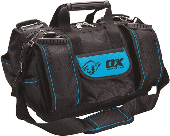 OX Tools OX P261645 Pro Super Open Mouth Tool Bag, Black/Blue
