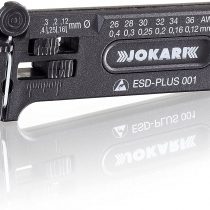Jokari 40027 Mini-Precision ESD Tool for Cable Stripping of Solid and Stranded Wires from AWG 36 to 26 (0,12-0,40 mm Ø), Multi-Coloured