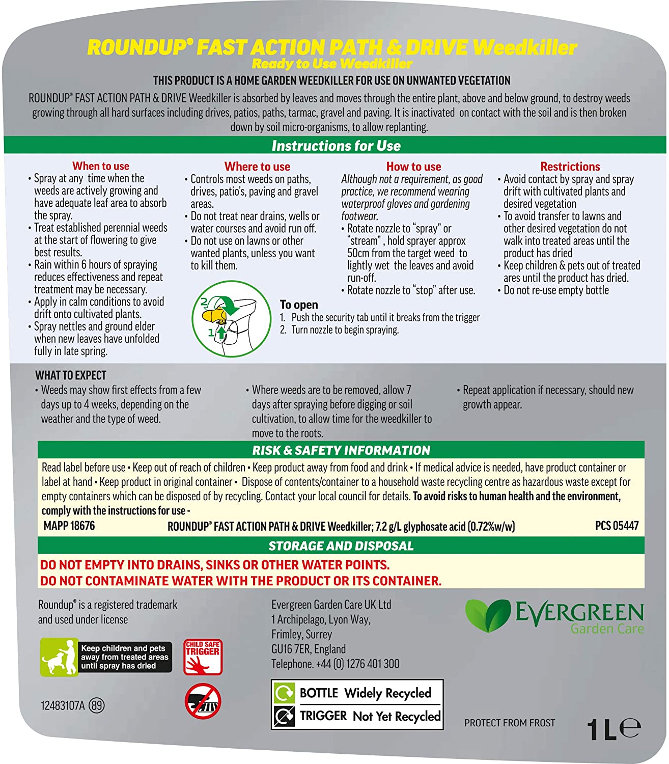 Roundup Path Weedkiller 1L, 100109 - Image 3