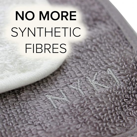 Bamboo Face Cloth Flannels Face Cloth Pack of (2) - NYK1 Cleanse And Clear Exfoliating Face Towel Bamboo Cloth Makeup Remover Washcloth Exfoliator Eco Friendly Products Fabric Face Body Sensitive Skin - Image 3