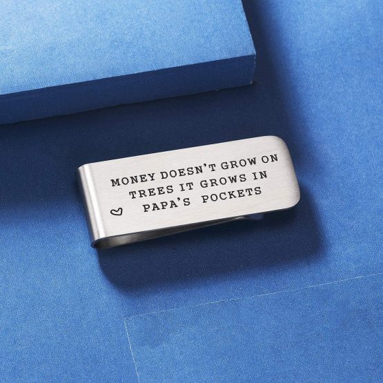 CJ&M Papa Money Clip - Papa Gift - Daddy Money Clip - Gift for Dad - Father's Day Gift - Pawpaw Gift - Dad Gift - Dad Money Clip - Image 2