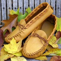 Realeather Crafts Leathercraft Kit Scout Moccasin-Size 6/7, Gold