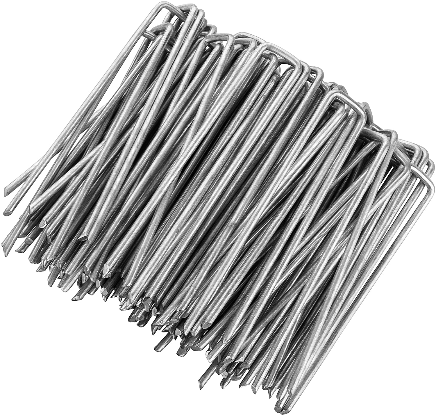 GardenMate 100 Galvanised Ground Anchors, 100 mm Long, 13 mm Wide, Diameter 2.9 mm, Mounting Anchors