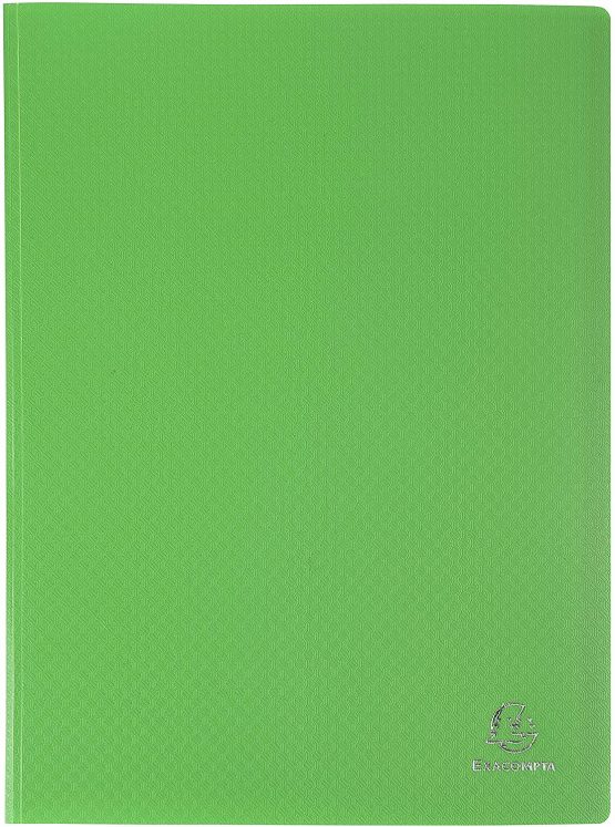 Exacompta Semi-rigid PP Display Book A4 80 Pockets Light Green