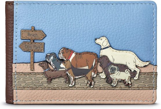 Dog Walk Leather Travel Pass Holder/Card Holder by Yoshi - Image 3