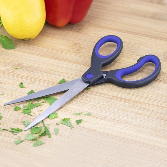 Rapesco 1575 Soft Grip Handle Scissors - Set of 4 (Black/Hot Pink) - Image 3