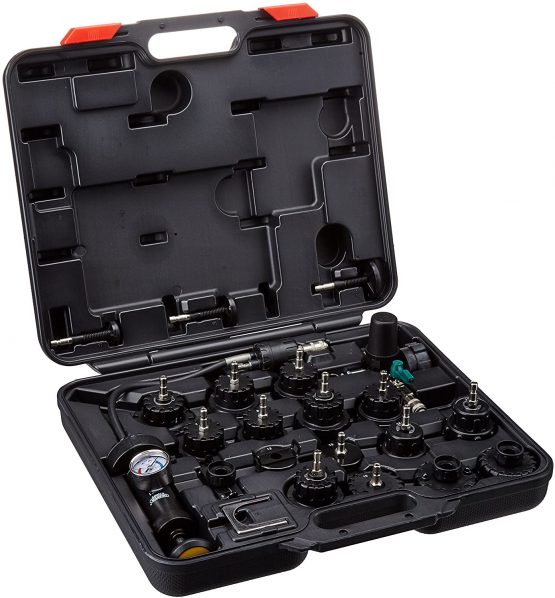 Draper 14455 Expert Radiator Pressure Test Kit, 45.6cm x 40.6cm x 11.6cm, 20 Pcs - Image 2