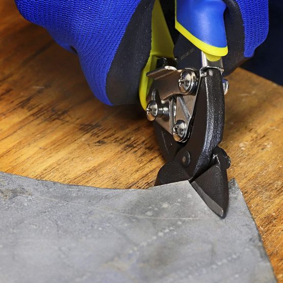 S&R Mini Tin Snips, Ideal Series, Strong and Versatile, 180 mm, Right Cut, Rubberised Handles, HRC 60-62 - Image 4