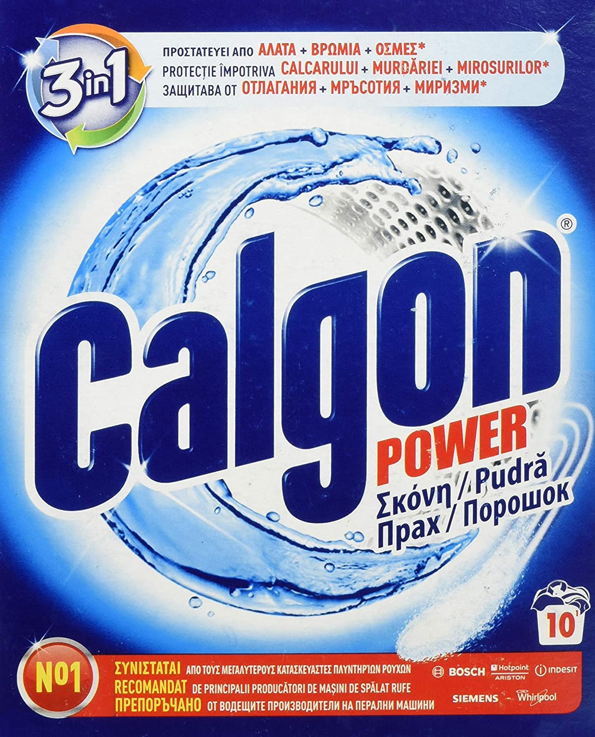 Calgon Anti-limescale 4 in 1 Powder, White/Blue, 500 Grams, 500 g (Pack of 1)