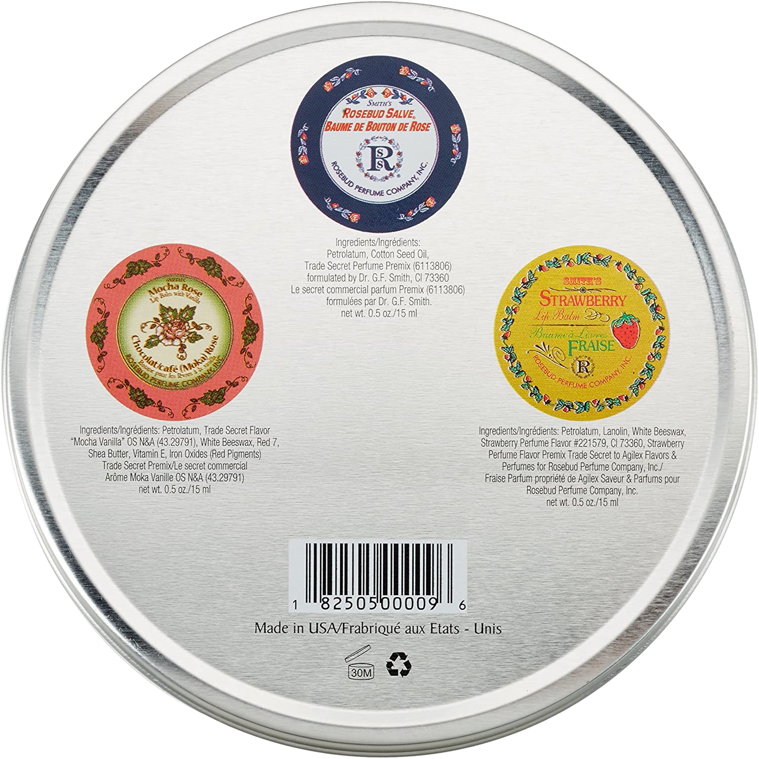 Smith's Rosebud Salve Medley of Lip Balm Tubes, mixed flavors of Mocha Rose, Strawberry , and Rosebud Salve Lip balms - Image 4