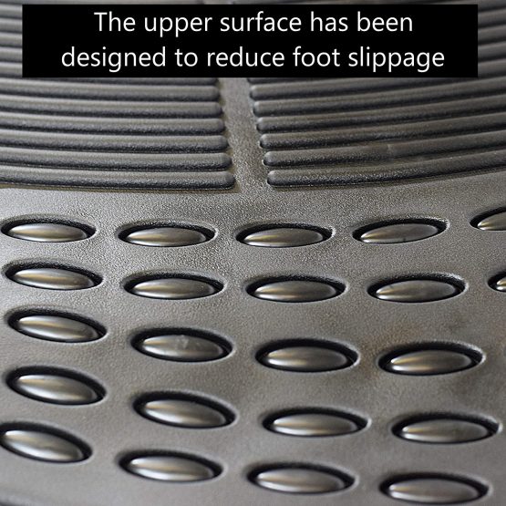 Sakura All-Weather Rubber Car Mats SS3601 - Set of 4, Anti-Slip Backing, Universal Fit, Embossed Trim-To-Fit Lines - Image 2