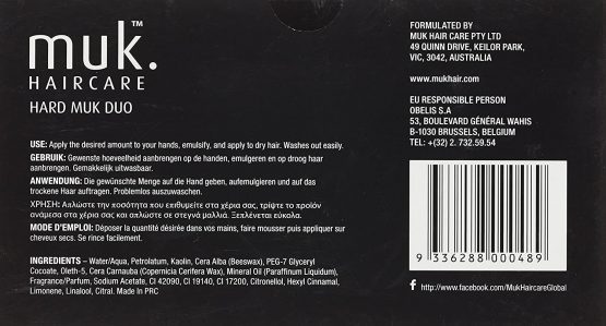 MUK Hard Duo Hair Styling Mud (50g+95g) - Image 2