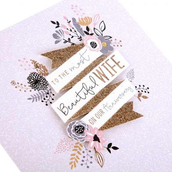 Anniversary Card for Wife from Hallmark - 3D Banner Design - Image 3