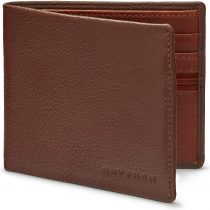 Gryphen Men's RFID Blocking Genuine Leather Wallet (Brown)