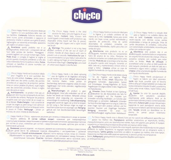 chicco Happy Hands My First Manicure Set Suitable from Birth, Blue, one Size - Image 2