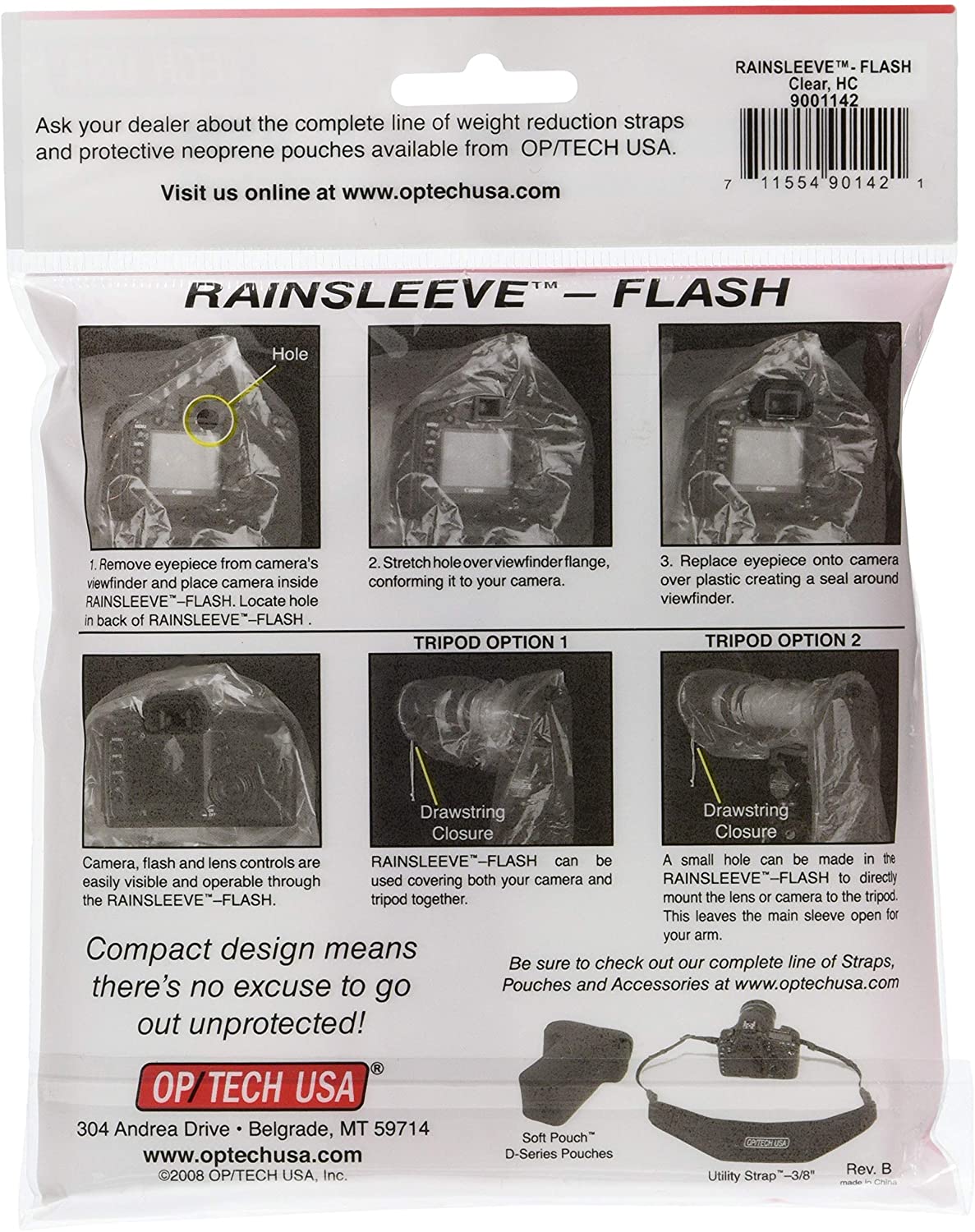 Op/Tech Rainsleeve Flash - Twin Pack, transparent, Flash 14-Inch - Image 2