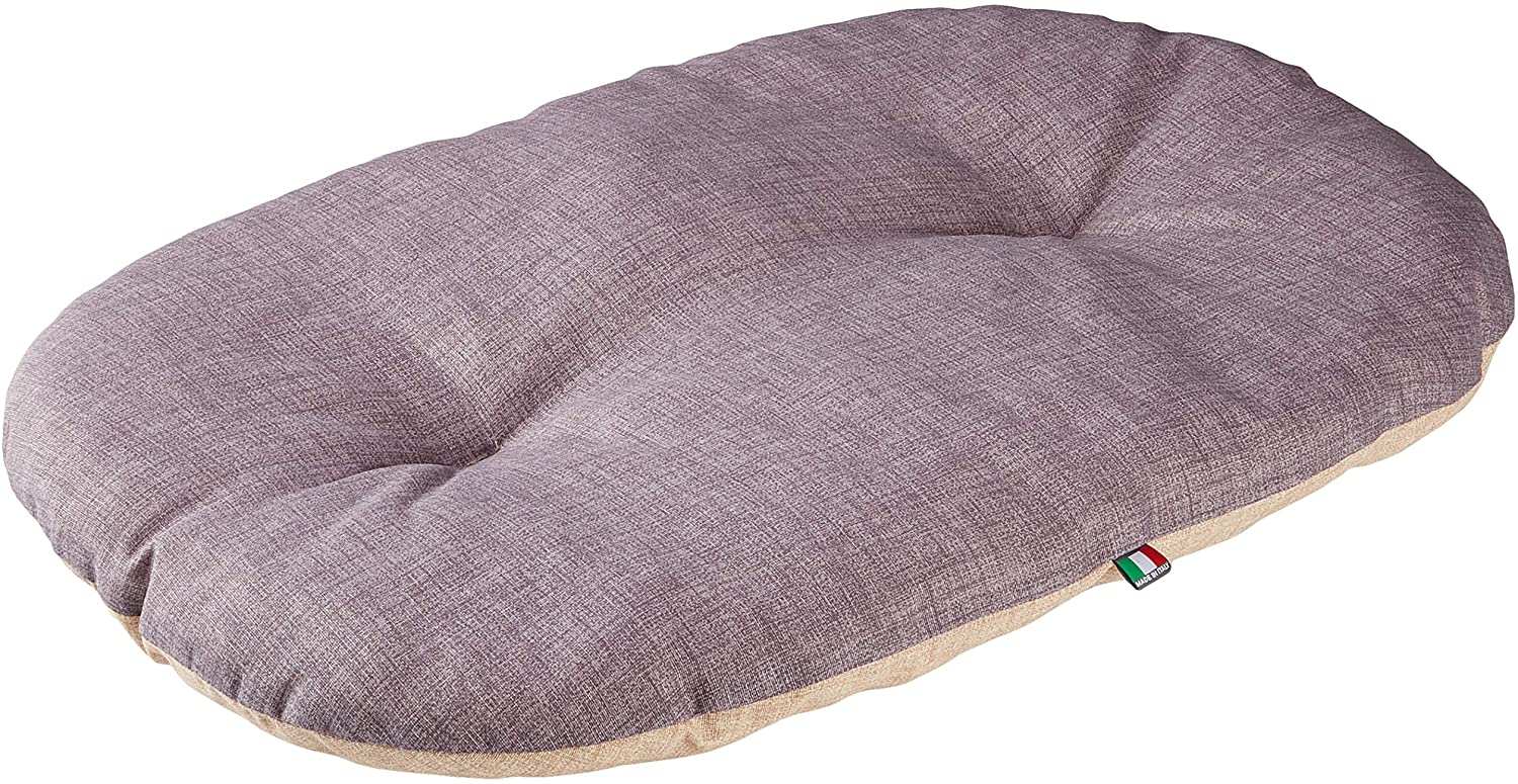 Kerbl Loneta Pet Cushion, 82 x 57 cm, grey/yellow, 82 x 57 x 8 cm (L x W x H)