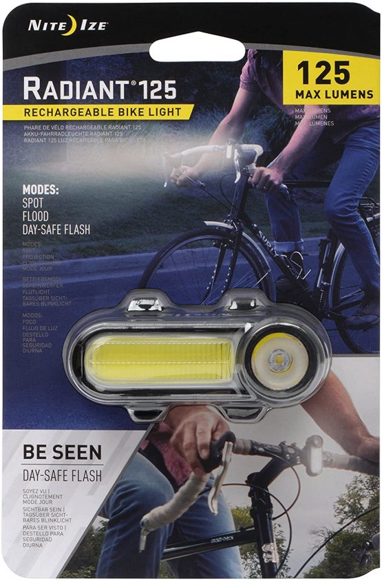 Nite Ize Radiant 125 Rechargeable Bike Light - White Light, N/A