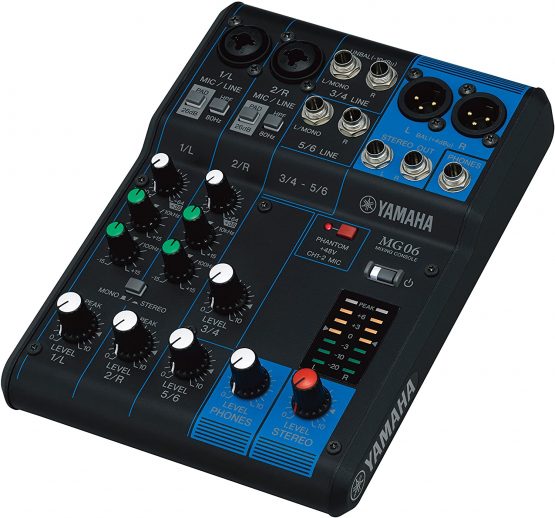 Yamaha MG06 6 Channel Mixing Console - Image 2
