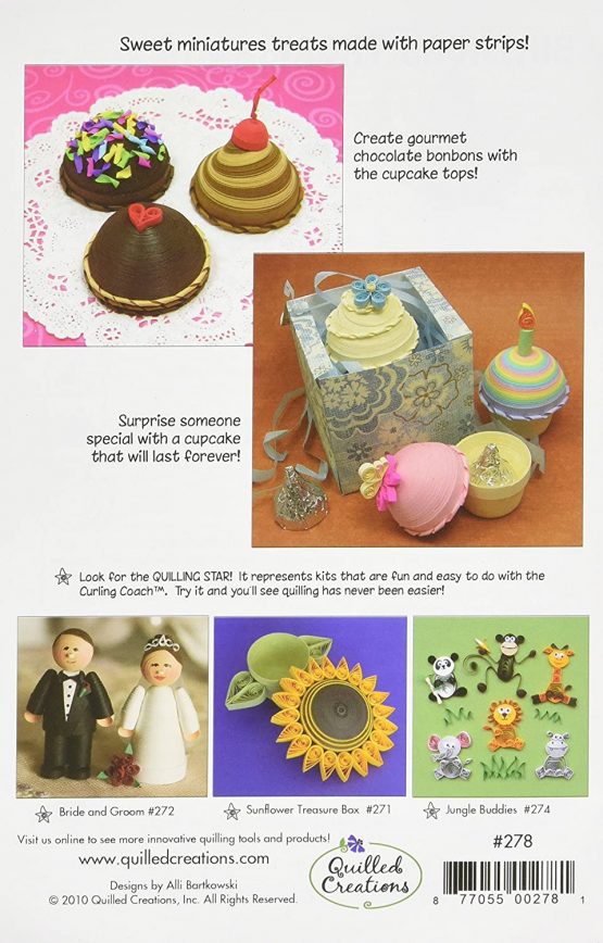 Quilled Creations Quilling Kit Cupcake Treasure Boxes - Image 2