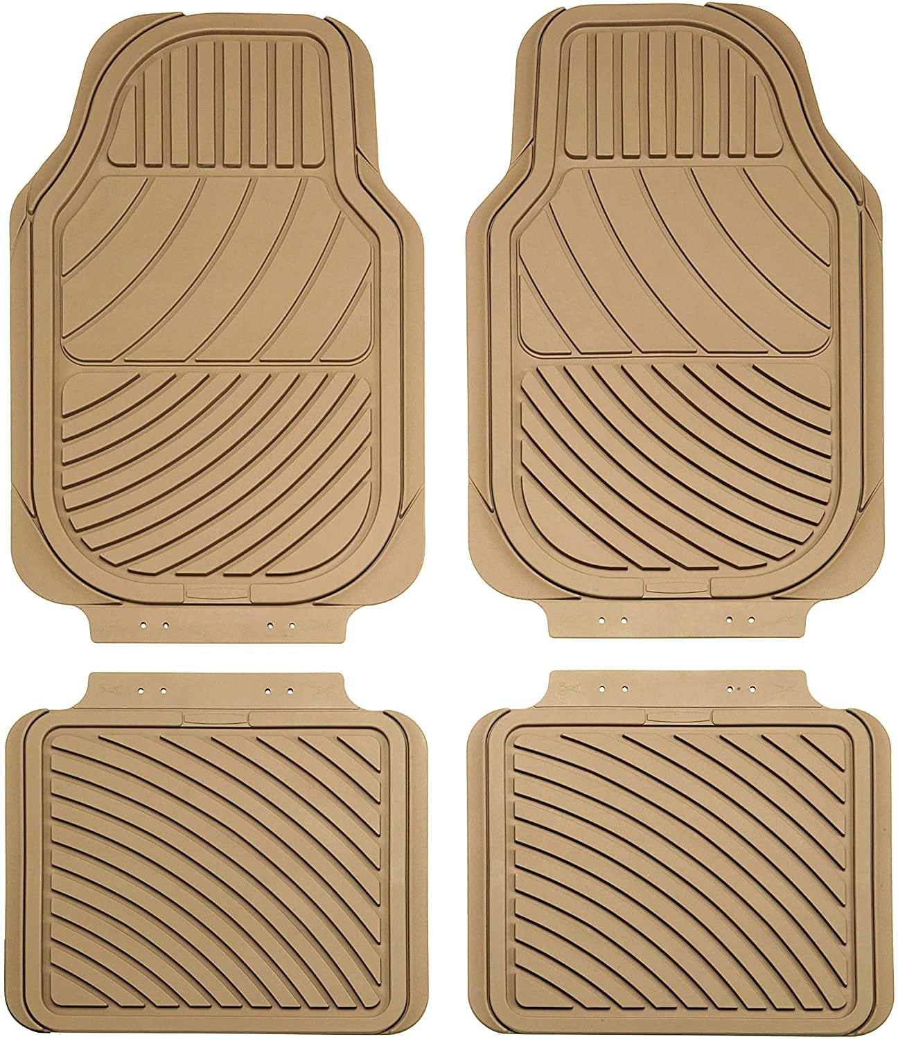 Sumex CARAT10 Carat Universal Rubber Car Mats - Beige - Image 2