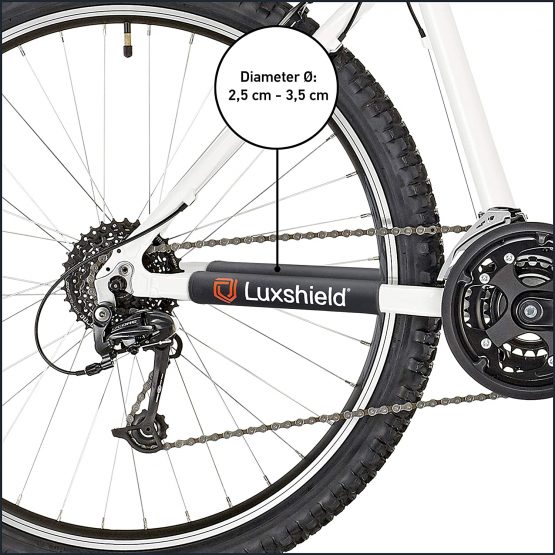 Luxshield Chainstay Protector 2 pack Neoprene, Chain Guard, Bike Frame Protector, 20 cm x 12 cm, Black - Image 4
