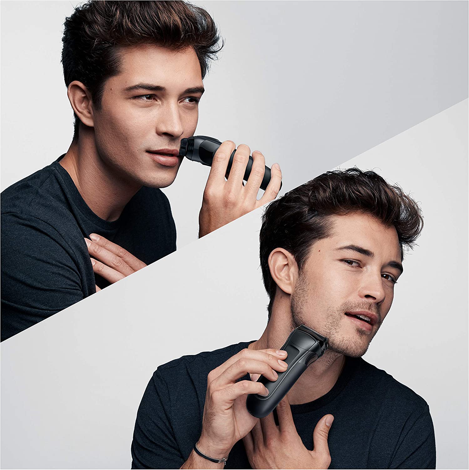 Braun Series 3 ProSkin Electric Shaver For Men With Precision Trimmer, Rechargeable and Cordless, 100% Waterproof, UK 2 Pin Plug, 3000s, Black Razor - Image 3