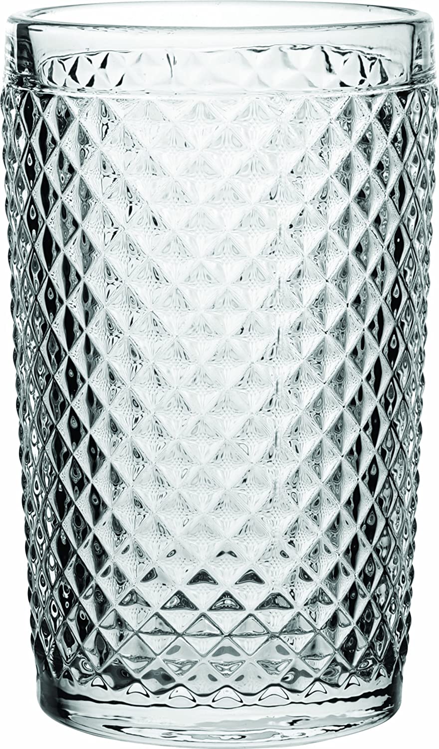 Utopia Glass Dante, R90095, Dante Hiball 13.5oz (39cl) (Box of 6), Clear, 6 Count (Pack of 1)
