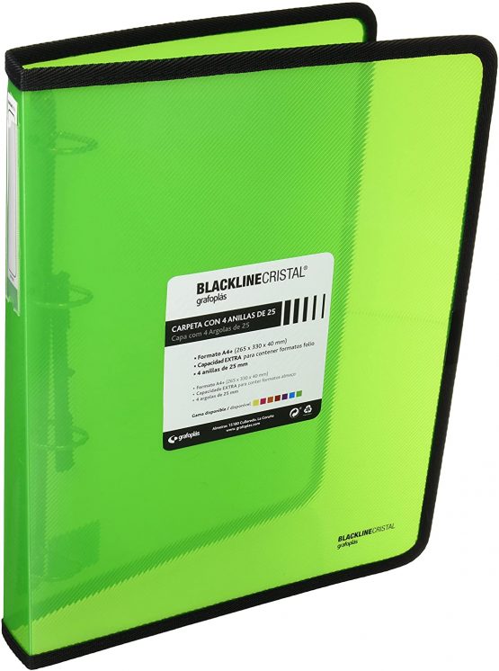 grafoplas 30120520 – Folder with Rings, Green, A4 +
