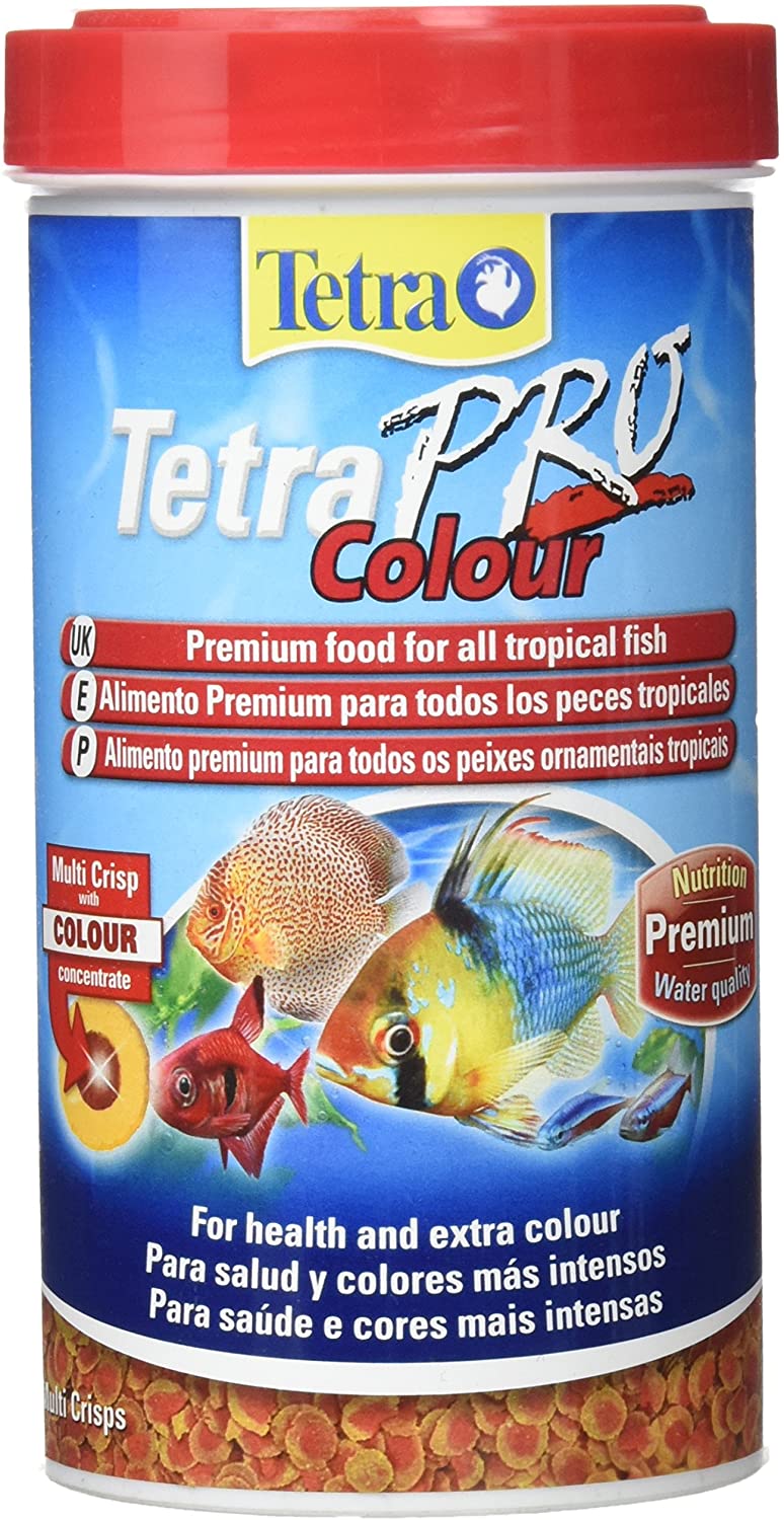 Tetra Pro Colour Multi-Crisps - Premium fish food with colour concentrate for brightly colourful Fish 500ml