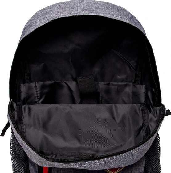 FOCO Premier League SPL Football Fan Heather Grey Backpack Rucksack School Bag - Image 4