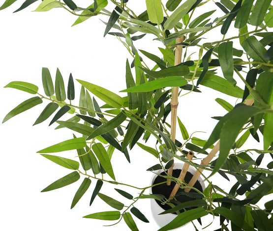 Closer2Nature Artificial 2ft 3" Golden Bamboo Tree in a Decorative White Pot - Image 4