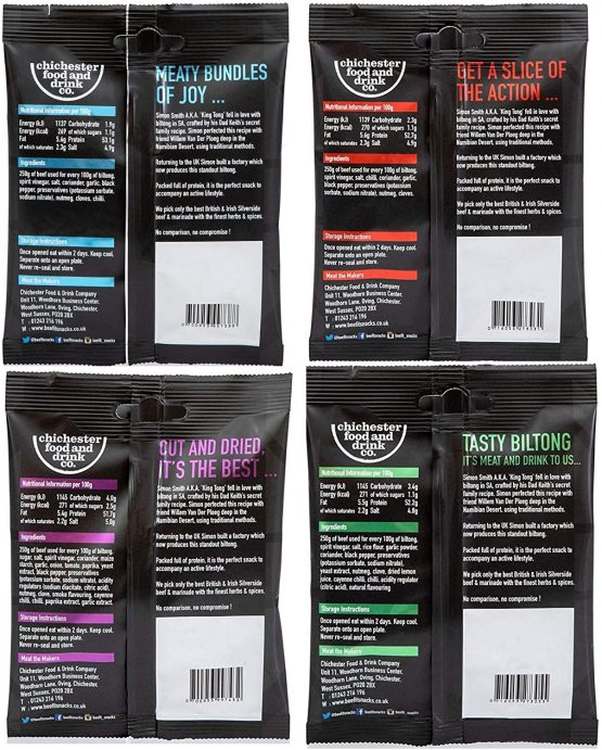 BEEFit Snacks Biltong Flavour Fest - One Bag of Each Flavour - Traditional, Peri Peri, Chilli, Garlic, Teriyaki, BBQ – Healthy – Low Sugar – Carb Killer Snack – High Protein – Juicy Beef Jerky (6x30g) - Image 2