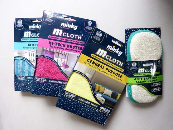 Mrs Hinch Bundle - Pink, Blue, Yellow - M Cloths, Anti Bacterial Pad