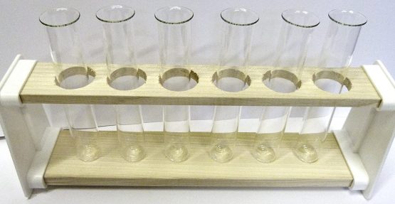 WOODEN TEST TUBE STAND RACK 6 HOLE ALL 32MM - Image 3