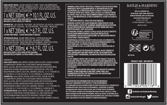 Baylis & Harding Black Pepper & Ginseng Luxury Bathing Trio Gift Set - Image 2