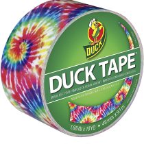 Shurtech Patterned Duck Tape 1.88-inch x 10yd-Love Tie-Dye, Other, Multicoloured, 11.39 x 11.65 x 7.08 cm