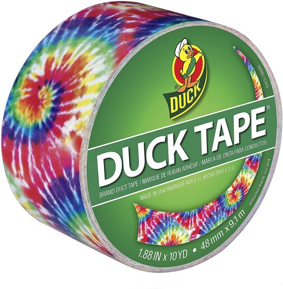 Shurtech Patterned Duck Tape 1.88-inch x 10yd-Love Tie-Dye, Other, Multicoloured, 11.39 x 11.65 x 7.08 cm