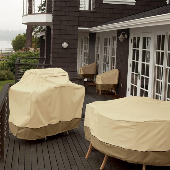 Classic Accessories Veranda Grill Cover, Pebble/Bark/Earth (147cm, Medium) - Image 3