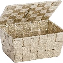 Wenko Adria 22198100 Storage Basket Plastic 19 x 10 x 14cm beige